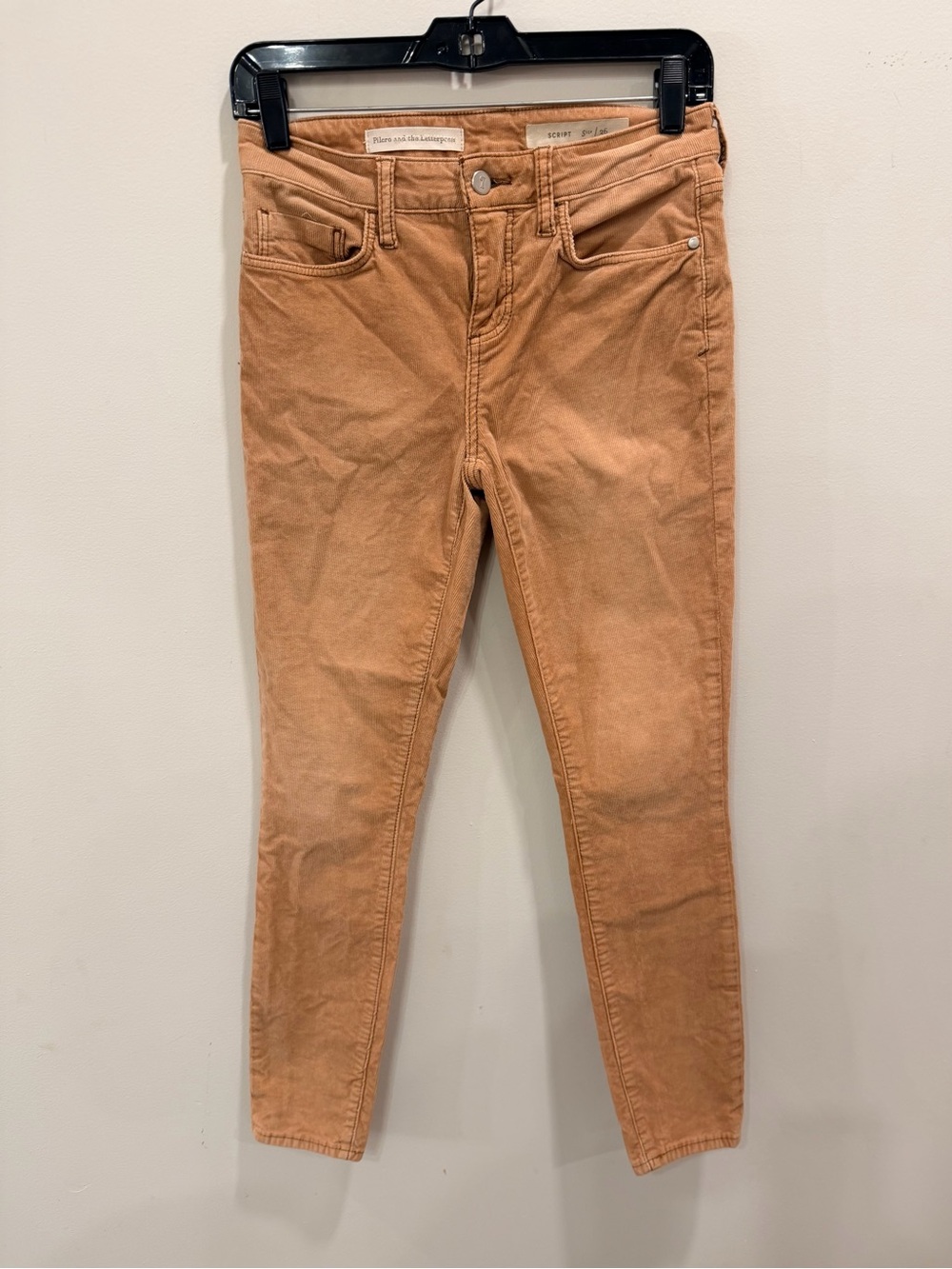 Pilcro and the Letterpress Skinny Jeans in Camel Tan